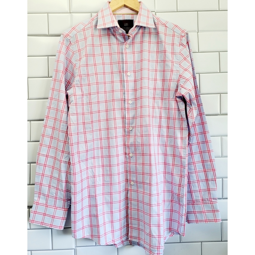 TATTERSALL LONDON Men’s Button Up Dress Shirt  Size 15 32/33